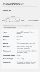 Suporte veicular magnético BASEUS C02