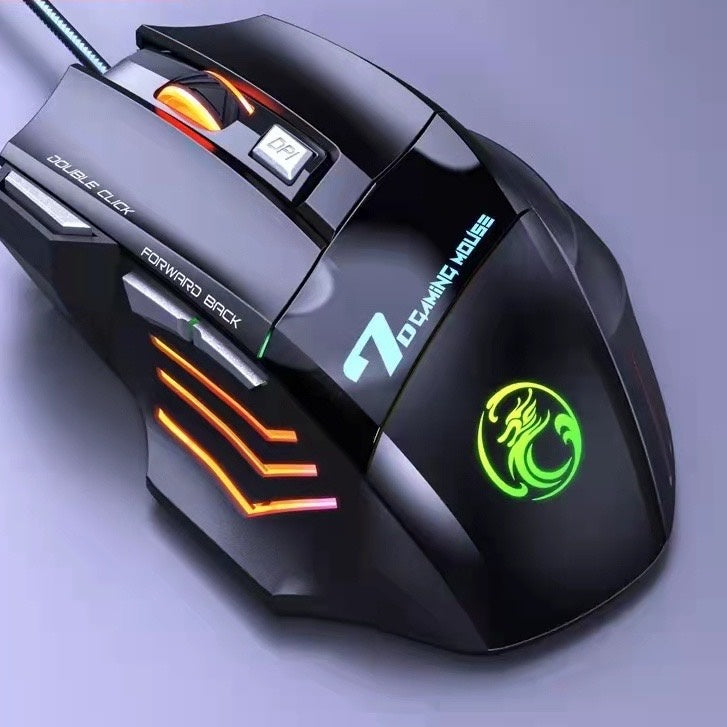 Mouse gamer laser x7 3200dpi original kapbom led usb 7 botões profissional KA-617