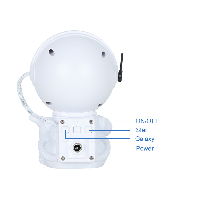 Astronauta Porjetores Galaxy LED Night Light, Céu estrelado