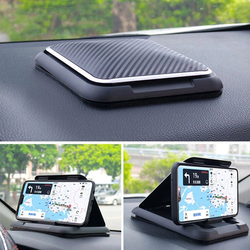 suporte do telefone para carro anti-deslizamento silicone sucção almofada ajustável suporte smartphone