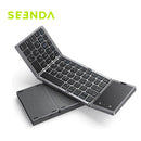 Seenda-teclado bluetooth sem fio, recarregável, portátil