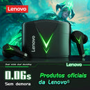 Fone De Ouvido Lenovo-LP6 TWS Gaming com redução de ruido