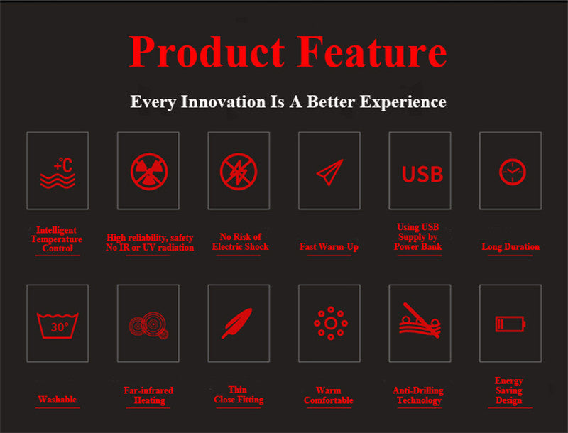 Colete Inteligente de Aquecimento para o frio