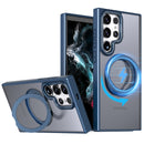 Case transparente Matte - Magsafe, à prova de choque, para Samsung S24, S23, S22 Ultra, Plus