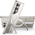 Case transparente à prova de choque com Kickstand para Samsung Galaxy S24 Ultra - MagSafe