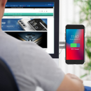 Suporte com carregamento sem fio fast charge, para iPhone 12, iPhone 12 Pro Max, iPhone 13 Pro Max e mais recente.