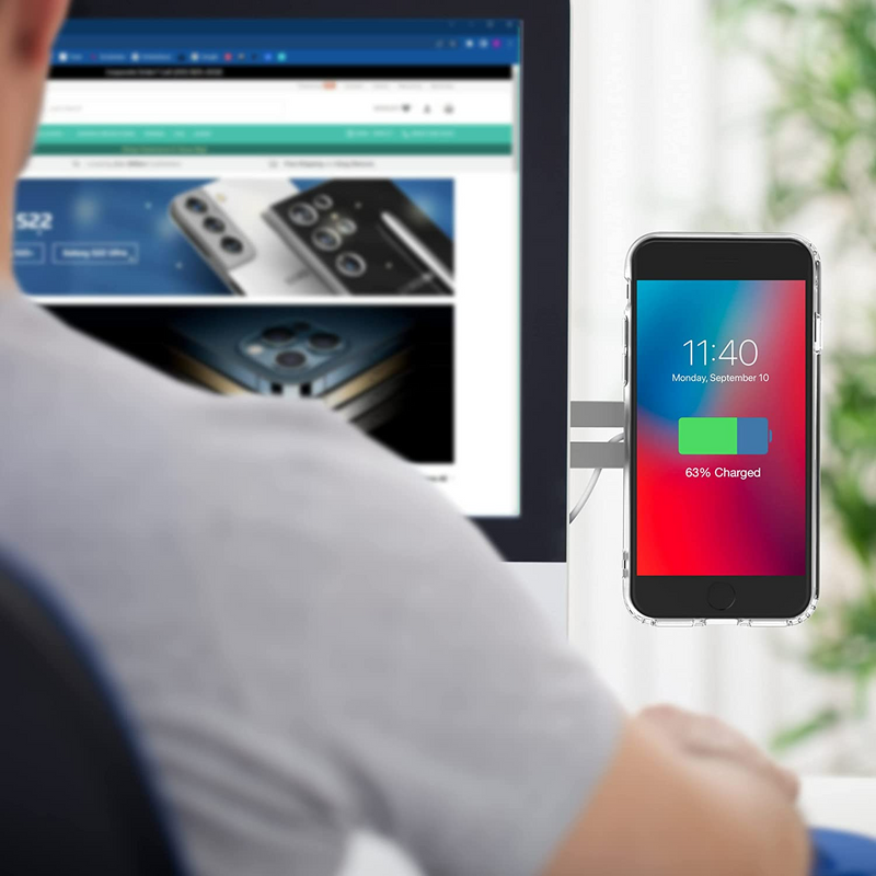 Suporte com carregamento sem fio fast charge, para iPhone 12, iPhone 12 Pro Max, iPhone 13 Pro Max e mais recente.