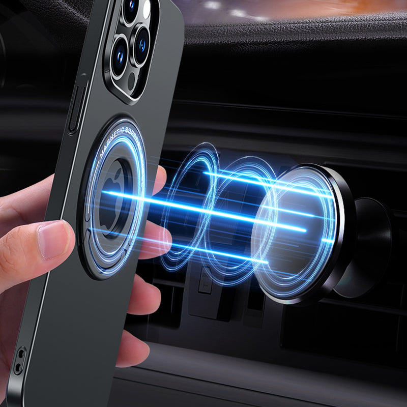 Case com suporte + magsafe para iPhone, 15, 14, 13, 12 Pro Max, Samsung S23, Ultra