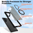 Case transparente Matte - Magsafe, à prova de choque, para Samsung S24, S23, S22 Ultra, Plus