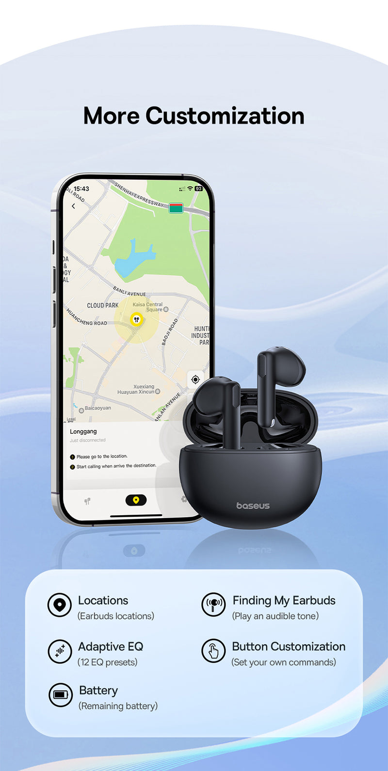 Fones de Ouvido Bowie E12 Bluetooth 5.3