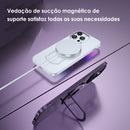 Case com suporte + magsafe para iPhone, 15, 14, 13, 12 Pro Max, Samsung S23, Ultra