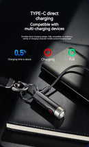 Philips Lanterna Portátil 7 Modos De Iluminação Para Caminhadas E Viagem Auto Defesa