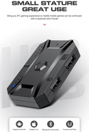 T-WOLF - Kit Teclado e Mouse Gamer Luminoso Teclado de Uma Mão Ergonômico