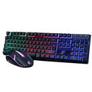 Kit Teclado Mouse Gamer M300 Português Brasil Membrana Retro Iluminado