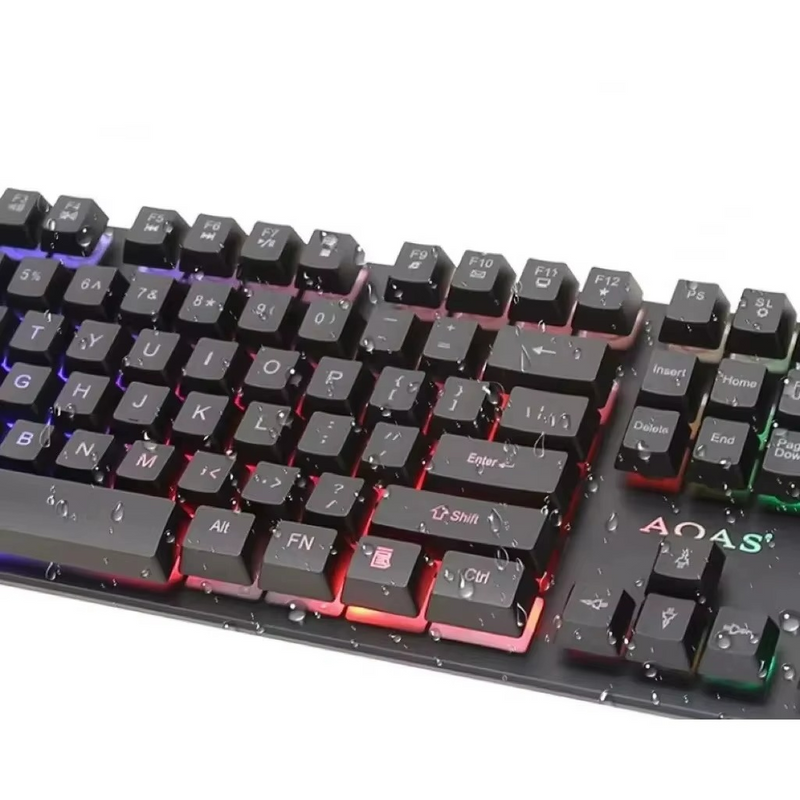 Kit Teclado Mouse Gamer M300 Português Brasil Membrana Retro Iluminado