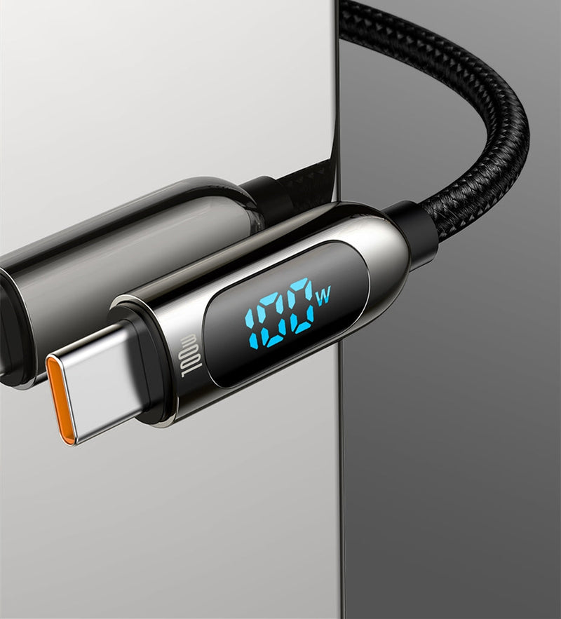 Cabo BASEUS com Display 100W 1M