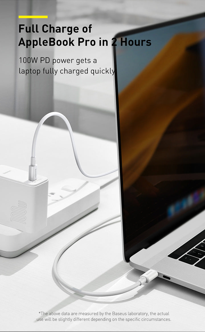 Baseus-Cabo Tipo C para MacBook, USB C para USB Pro, Carregamento Rápido 4.0