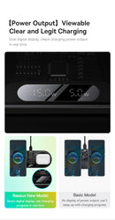 Baseus 20w carregador sem fio duplo