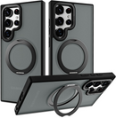 Case transparente Matte - Magsafe, à prova de choque, para Samsung S24, S23, S22 Ultra, Plus