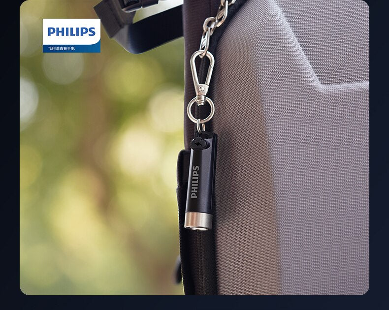 Philips Lanterna Portátil 7 Modos De Iluminação Para Caminhadas E Viagem Auto Defesa