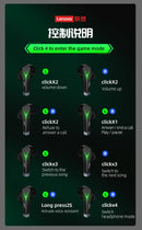 Fone De Ouvido Lenovo-LP6 TWS Gaming com redução de ruido