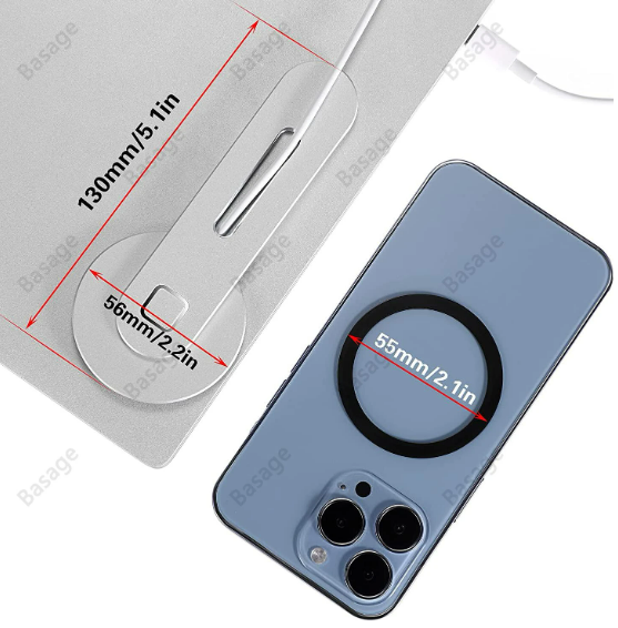 Suporte com carregamento sem fio fast charge, para iPhone 12, iPhone 12 Pro Max, iPhone 13 Pro Max e mais recente.