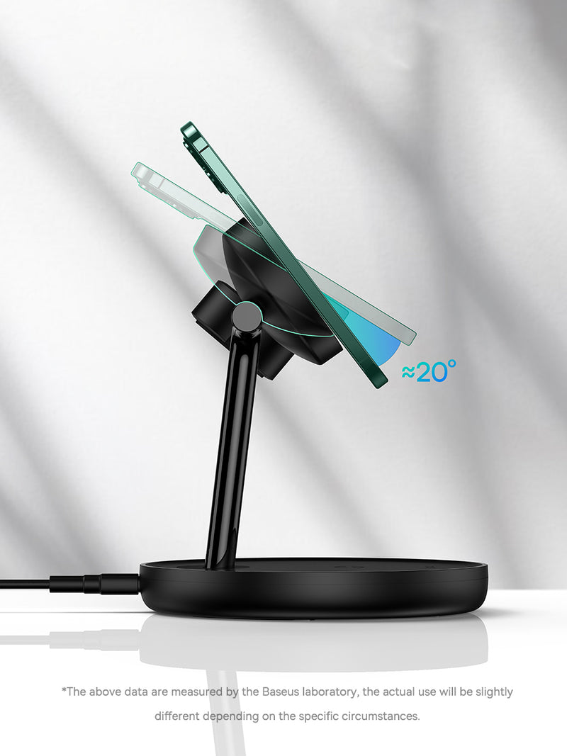 Baseus-Suporte de carregador magnético sem fio, estação de carregamento rápido