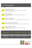 Fones de Ouvido Bowie E12 Bluetooth 5.3