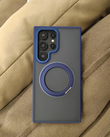 Case transparente Matte - Magsafe, à prova de choque, para Samsung S24, S23, S22 Ultra, Plus