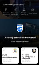 Philips Lanterna Portátil 7 Modos De Iluminação Para Caminhadas E Viagem Auto Defesa