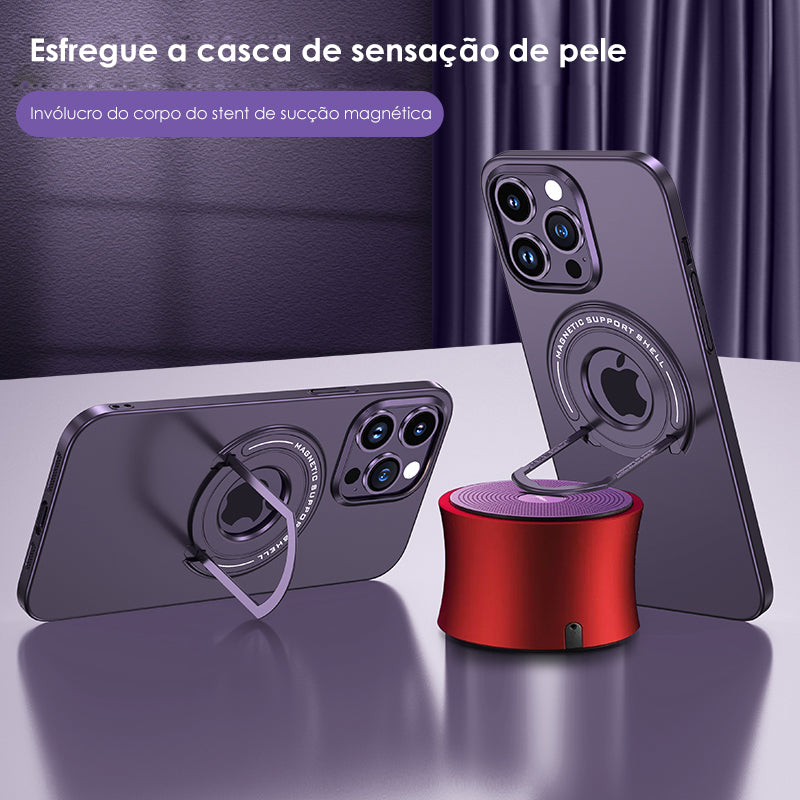 Case com suporte + magsafe para iPhone, 15, 14, 13, 12 Pro Max, Samsung S23, Ultra