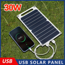 Painel solar com USB, impermeável, caminhadas ao ar livre