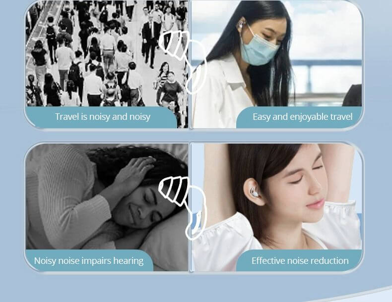 Abafador auricular para dormir - de silicone