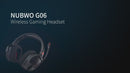 NUBWO-G06 Wireless Gaming Headset, cancelamento de ruído